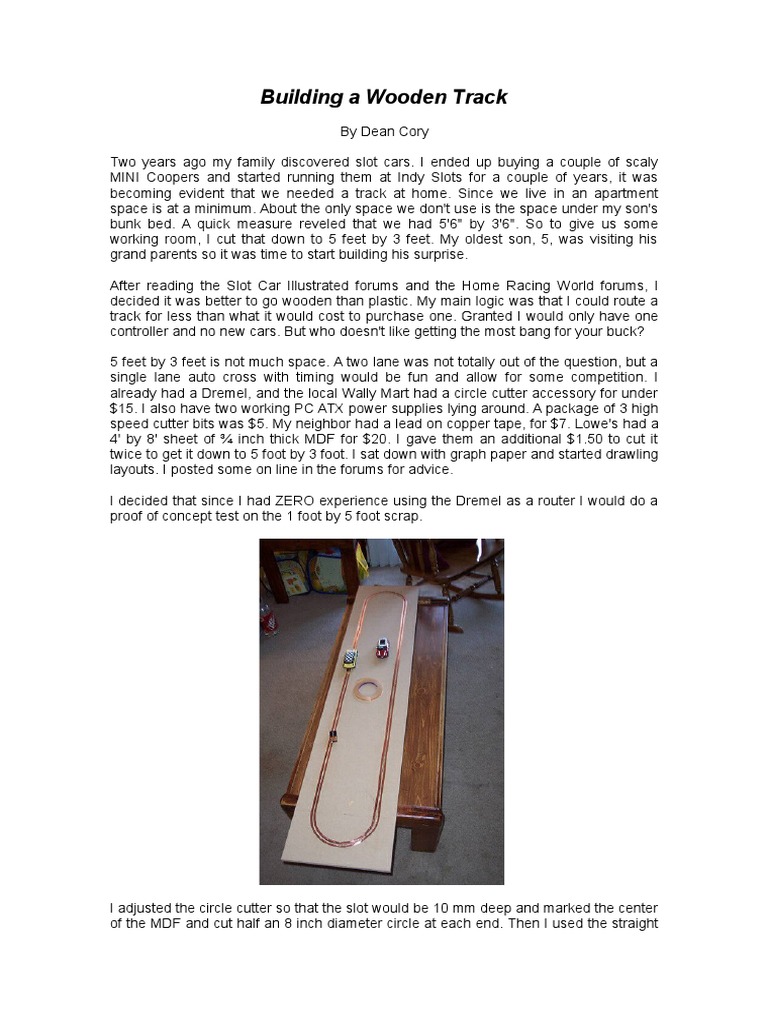 Building A Wooden Track | PDF | Power Supply | Electrical Engineering