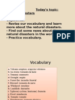 Natural Disasters Lesson: Vocabulary and Case StudiesTITLE