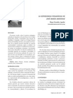2011 - González - La Experiencia Pedagógica de José María Arguedas. Pueblo Continente. Revista Oficial de La Universidad Privada Antenor Orrego PDF