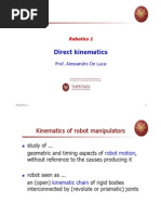 Direct Kinematics: Robotics 1