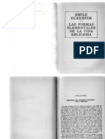 Sesion 3 Durkheim Fenomeno Religioso Formas Elementales