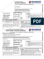 Guia Para Pagos Varios - Mediano o Pequeño Contribuyente