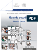 Guía de estudio Educación Primaria Supervisor 2015-2016
