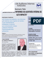 Elaboración de Informes de de Auditoría Interna de Alto Impacto