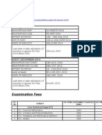 India: Examination Fees