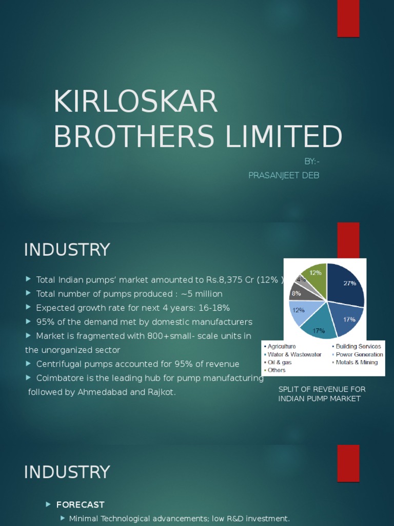Kirloskar Brothers Limited Overview | PDF | Pump | Machines