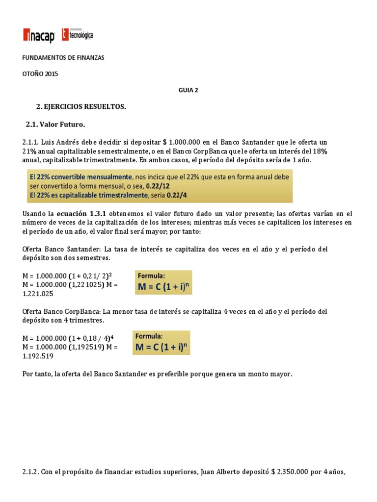 Ejercicios Resueltos de Finanzas 2015 | PDF | Deuda gubernamental ...