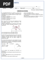 FICHA 03 - Cinemática Vetorial 2014