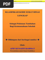 Download Klasifikasi Kode Surat Dinas Lengkap by iman SN265157776 doc pdf