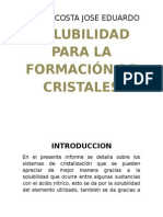 Informe de Solubilidad