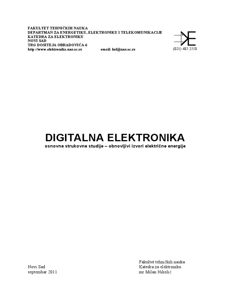 Digitalna Elektronika | PDF