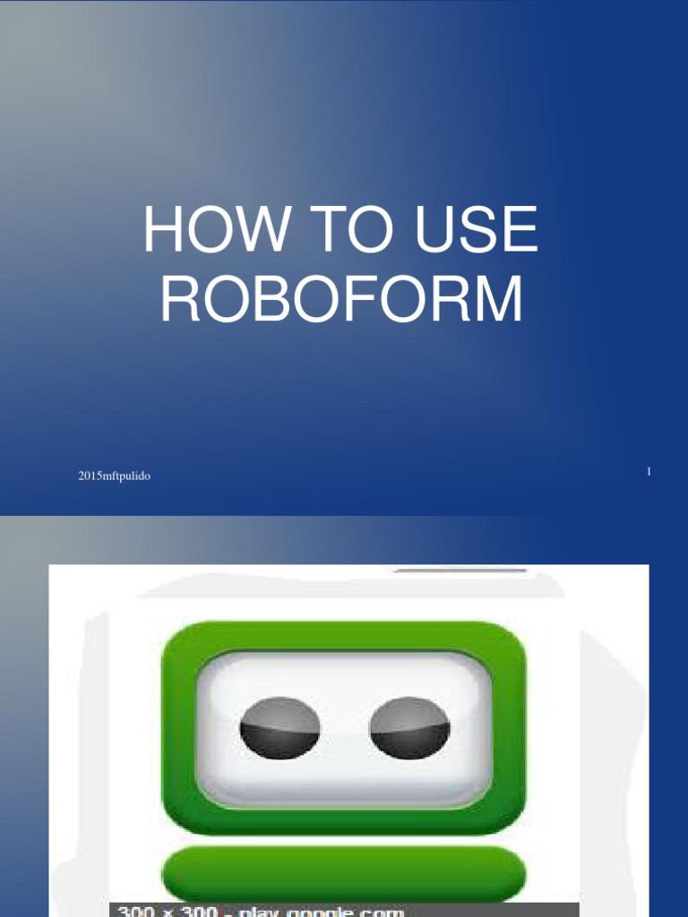 Adding RoboForm Toolbar to Chrome | PDF | Password | Websites