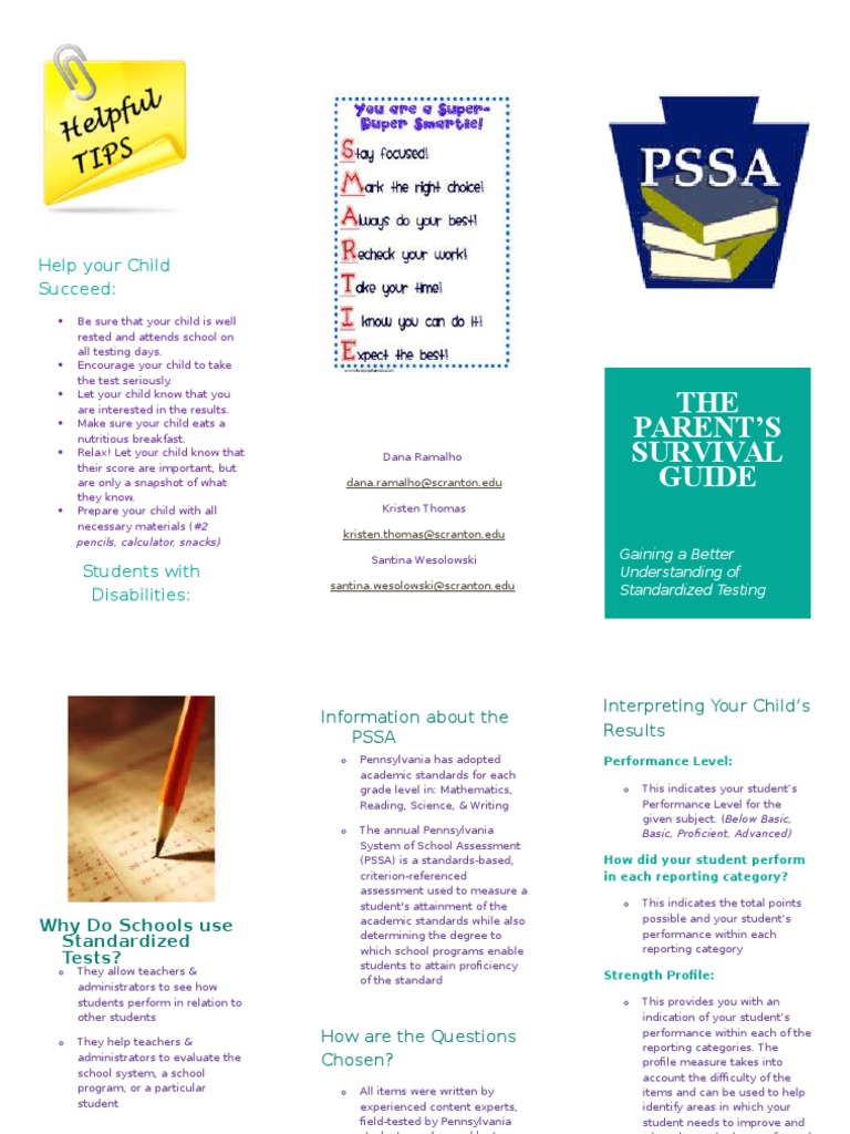 Parent's Guide to Standardized Testing | PDF | Standardized Tests ...