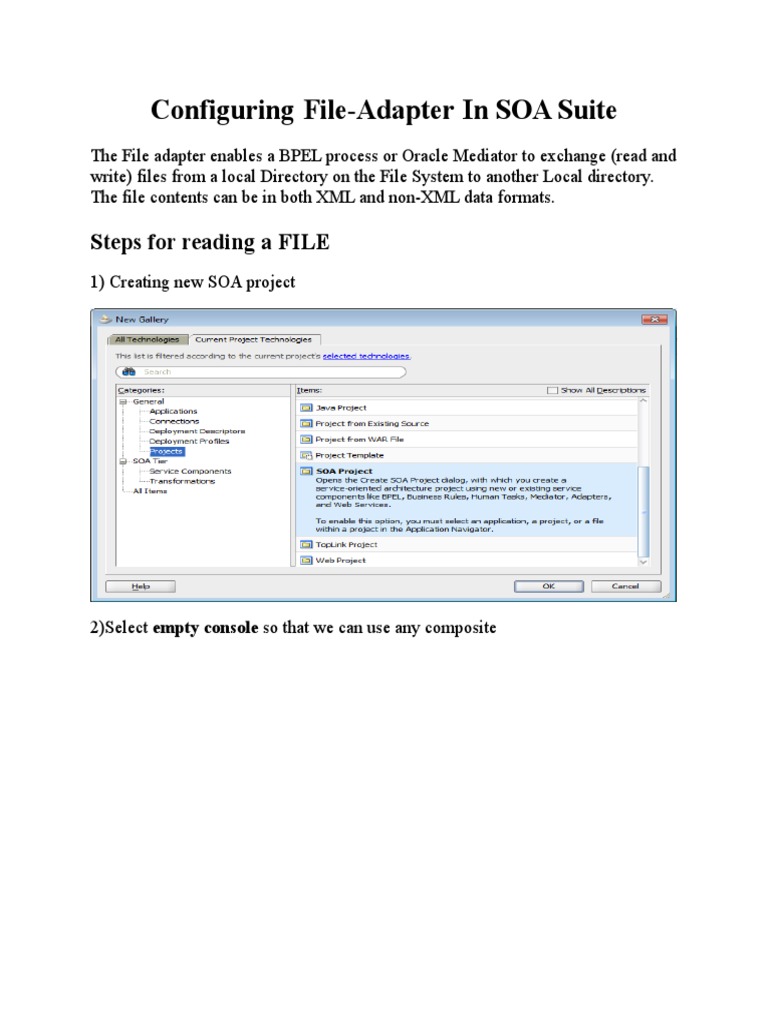 Configuring File Adapter in SOA Suite | PDF | Xml Schema | Command Line ...