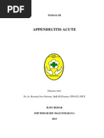 Download Makalah Appendicitis Akut by Koernia Swa Oetomo Dr dr SpBFINACSFicsK TRAUMA SN265167473 doc pdf