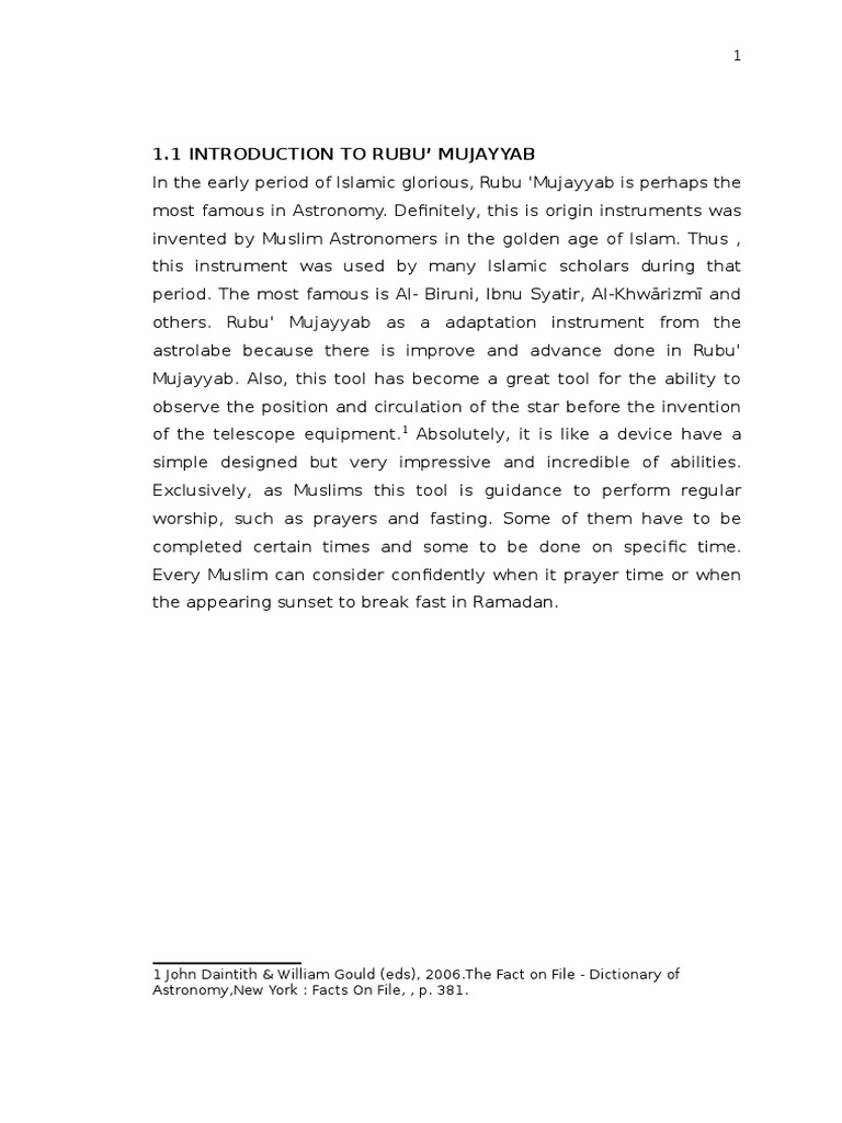 The Rule and Function of Rubu (Repaired) | PDF | Compass | Science
