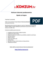 Konzum Internet Prodavaonica - Upute Za Kupce PDF