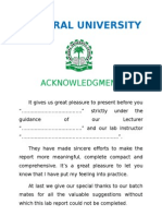 Integral University: Acknowledgment