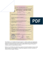 Certificat de Conformité Incendie en Russie
