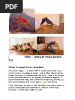 Iyengar Yoga Poses