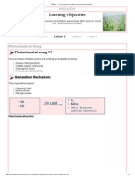 Learning Objectives: Photochemical Smog ??