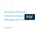 Windows Phone 8.1 MDM Protocol