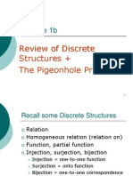 Review Discrete Structures Pigeonhole Principle