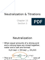 Neutralization & Titration Techniques