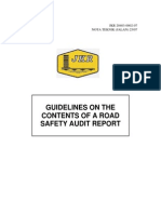 C22 NTJ 25 07 Guidelines On The Contents of A Road Safety Audit Report