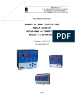 Novar 1xxx power factor controllers operating manual