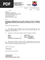 Surat Memohon Sumbangan Minuman Percuma Milo