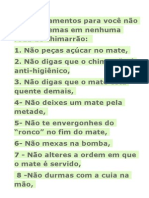 10 Mandamentos Para Você Não Ter Problemas Em Nenhuma Roda de Chimarrão