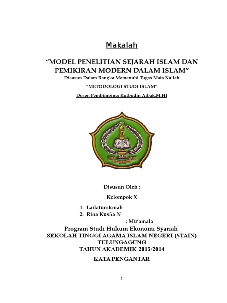 Makalah Metodologi Studi Islam