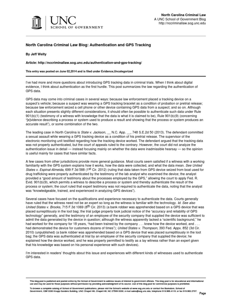 GPS Data Authentication in Trials | PDF | Witness | Legal Procedure