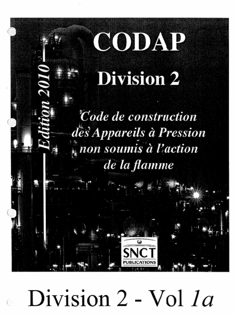 CODAP 2010 Div 2 1-96 G Generalite | PDF