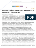 La Unión Europea Prueba Con Centroamérica La Trampa Del "Libre Comercio"