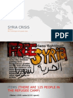 Syria Crisis: Group 1 Ms. Lockridge's 8 Grade Class