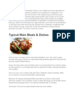 Typical Main Meals & Dishes: Growth of Food