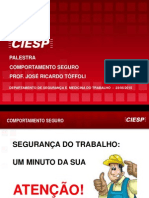 Seg e Med-comportamento Seguro SEGURANçA Do TraBALHO