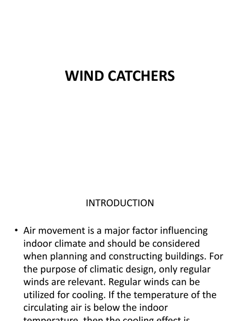 Wind Catchers PDF Wound Branches Of Thermodynamics