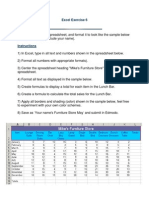 excel exercise 6