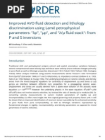 Improved AVO Fluid Detection and Lithology Discrimination Using Lamé Petrophysical Parameters - CSEG Recorder Online