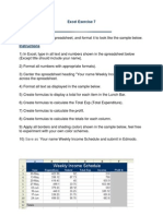 Excel Exercise 7