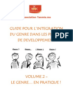 Guide Pour l’Intégration Du Genre Dans Les Projets de Développement