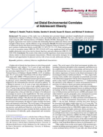 Proximal and Distal Environmental Correlates