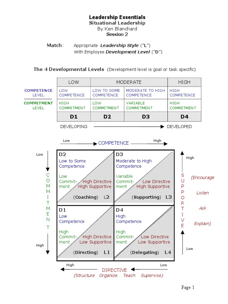 Situational Leadership | PDF | Leadership | Goal Setting