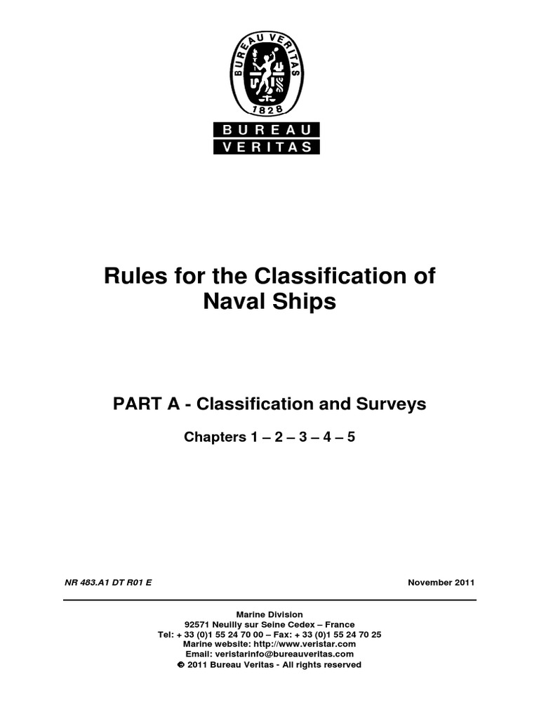 Naval Ship Classification Rules | PDF | Ships | Surveying