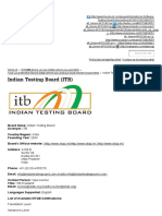 Indian Testing Board (ITB) - ISTQB® International Software Testing Qualifications Board