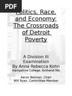 Download Politics Race and Economy The Crossroads of Detroit Poverty by annarkohn SN265238 doc pdf