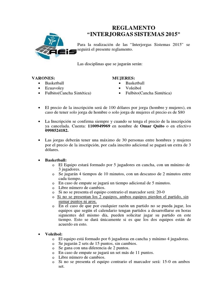 New Reglamentos Deportivos Ejemplos Most Popular New Mapa